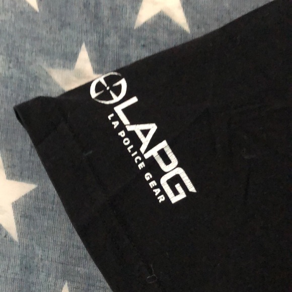 Mens black LAPG “gunpowder is my man glitter” T-Shirt size Large - Picture 4 of 6